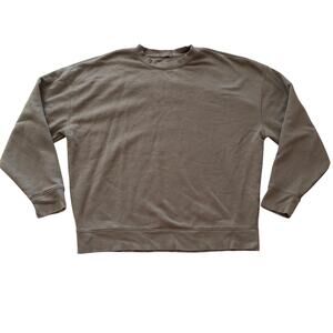 Nuuds Sweatshirt Khaki Size L Minimalist Lounge